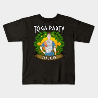 Toga Party Security Guard Funny Fraternity Party Kids T-Shirt